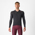 CASTELLI MEN'S ESPRESSO LS JERSEY LIGHT BLACK/DARK GRAY