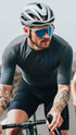 KOO ALIBI L Sunglasses Grey Matt (Turquoise Mirror Lenses)
