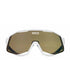 KOO DEMOS Sunglasses White (Brown Lenses) Lens#2 (Clear to Black Mirror Photochromic Lenses)