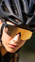 KOO ALIBI L Sunglasses Black Matt (Gold Mirror Lenses)
