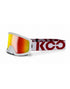 KOO EDGE Goggles White (Red Mirror Lenses)