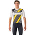 CASTELLI MEN'S HERITAGE JERSEY BLACK/WHITE-YELLOW