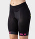 ALE SOLID TRAGUARDO LADY SHORTS BLACK-FLUO PINK 單車褲