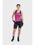 ALE SOLID TRIANGLES LADY TOP FLUO PINK-PURPLE