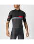 CASTELLI A BLOCCO JERSEY LIGHT BLACK/RED/DARK GRAY
