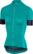CASTELLI ANIMA 2 JERSEY SS FZ TOURQUOISE GREEN DARK STEEL BLUE