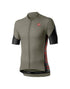 CASTELLI ENTRATA V JERSEY BARK GREEN LIGHT BLACK FIERY RED