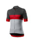 CASTELLI PROLOGO VI JERSEY DARK GRAY RED SILVER GRAY